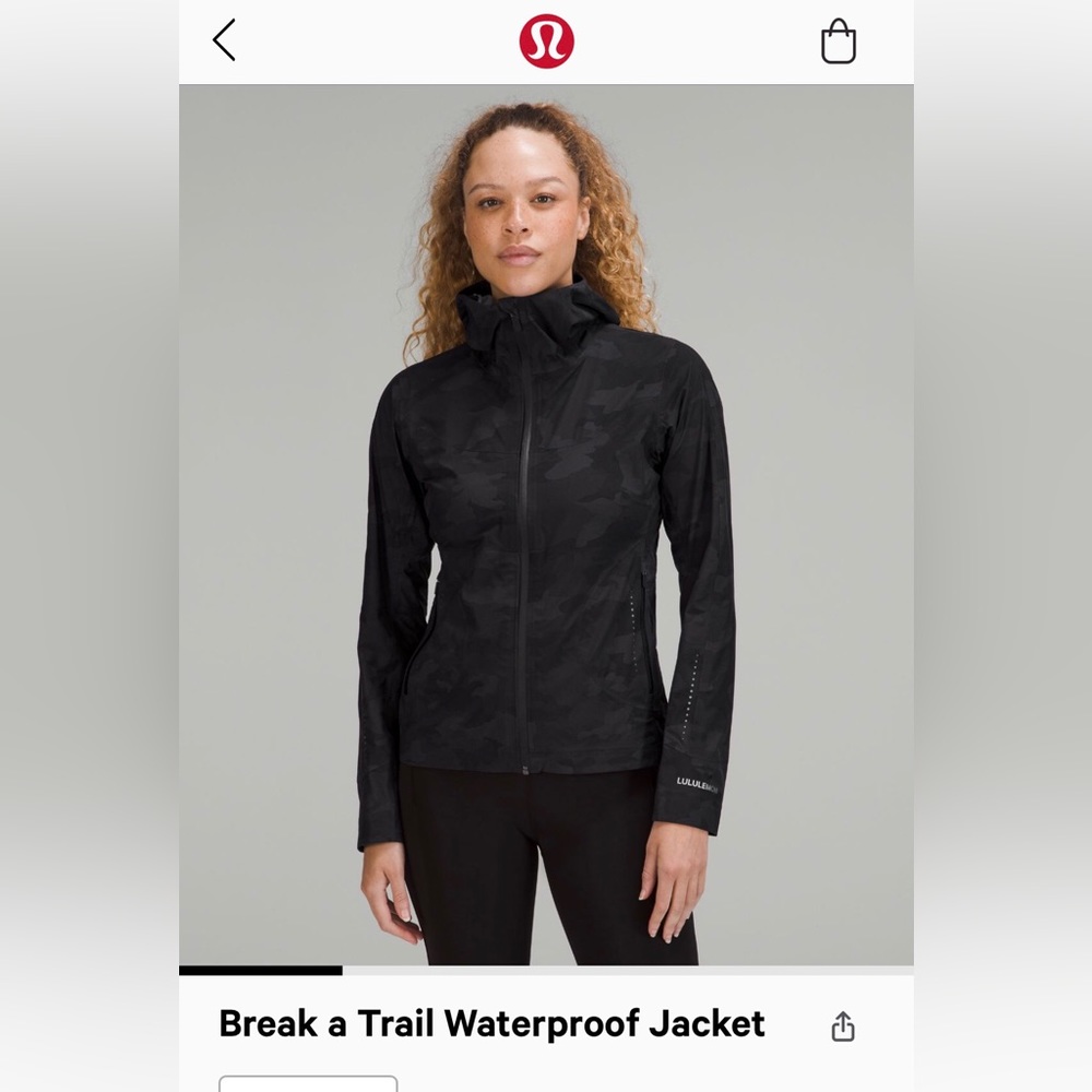 NWT Lululemon Break A Trail Waterproof Jacket